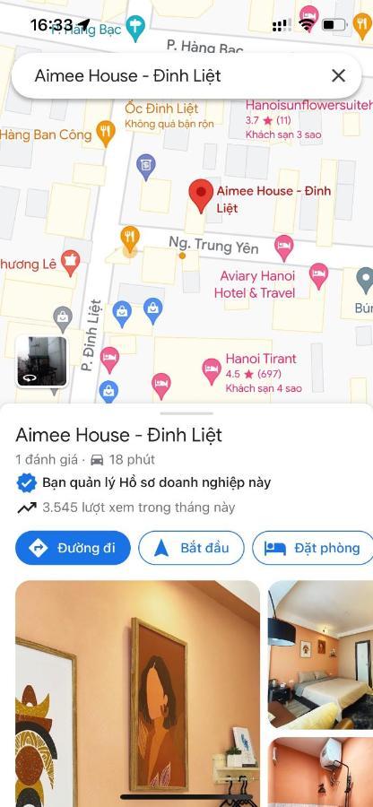 شقة Aimee House - Dinh Liet هانوي المظهر الخارجي الصورة